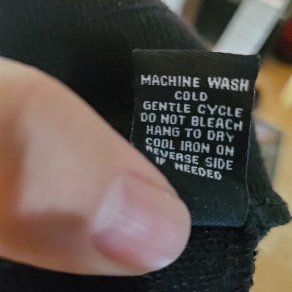 Carbon Pants Mens Medium Black Flame Graphic Drawstring Casual Joggers - Picture 4 of 10